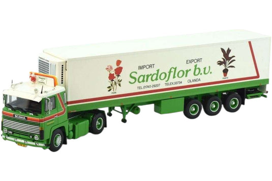 Zuijderwijk Sardoflor Scania 141 冷蔵セミトレーラー 3軸 トレーラー / Tekno 1/50 建設機械模型 工事車両