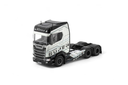Scania Super スカニア トラクタ ホワイト/ブラック / Tekno 1/50 ミニカー トラック模型