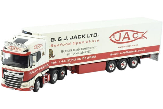 G & J Jack DAF XG+ 6x2 冷凍セミトレーラー / TEKNO 1/50 建設機械模型 工事車両