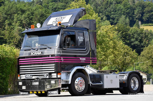【予約】2026年発売予定 Vogel - King 5000 スカニア 142 4x2 ブラック / Tekno 1/50 ミニカー トラック模型