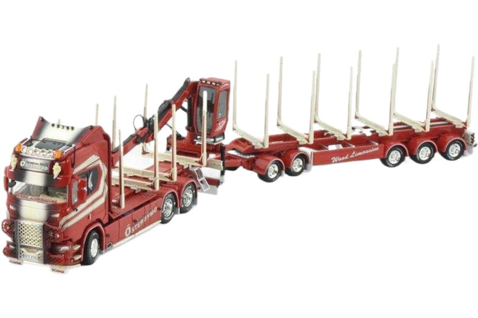 Gustafssons Scania Next Gen Rシリーズ ハイライン ウッドトラック・トレーラー トレーラー / Tekno 1/50 建設機械模型 工事車両
