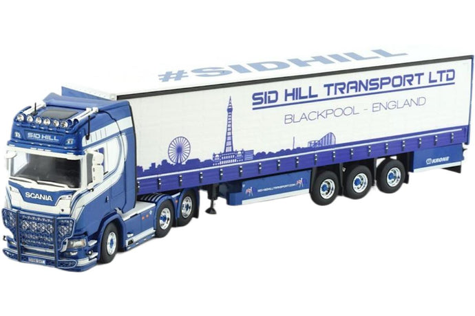 Sid Hill Scania Next Gen S Serie Highline 3軸 幌セミトレーラー / TEKNO 1/50 建設機械模型 工事車両