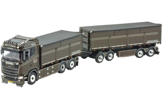 Jesper V. Sorensen Scania Next Gen S Serie Highline 幌付きトレーラー / TEKNO 1/50 ミニカー 模型