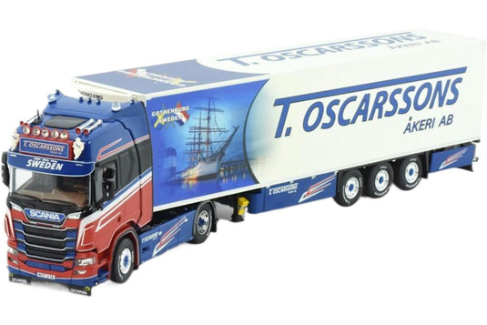 Oscarssons Akeri Scania Next Gen R Highline 4x2 冷凍セミトレーラー / TEKNO 1/50 建設機械模型 工事車両