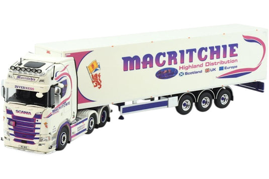 Macritchie Scania Next Gen S500 ボックストレーラー 3軸 トレーラー / TEKNO 1/50 建設機械模型 工事車両