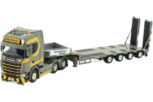 Dornbierer Scania Next Gen S770 ローローダー トレーラー / Tekno 1/50 建設機械模型 工事車両