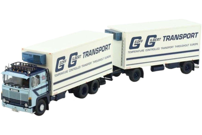 Geoff Gilbert Scania 141 冷蔵トレーラートラック / Tekno 1/50 建設機械模型 工事車両