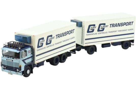 Geoff Gilbert Scania 141 冷蔵トレーラートラック / Tekno 1/50 建設機械模型 工事車両