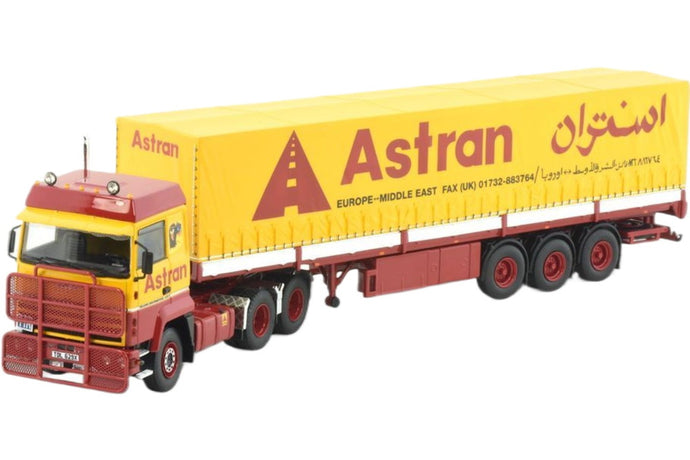 Astran Ford Transcontinental カーテンサイド セミトレーラー / TEKNO 1/50 建設機械模型 工事車両