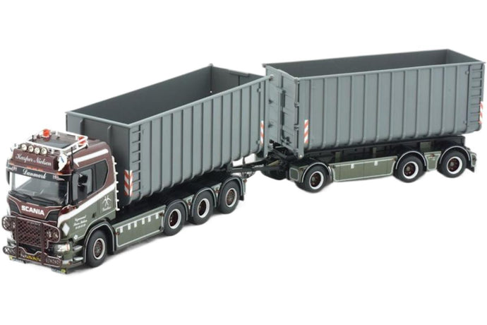 Vognmand Soren Nielsen Scania Next Gen R650 フックリフトコンテナトラックトレーラー / TEKNO 1/50 建設機械模型 工事車両