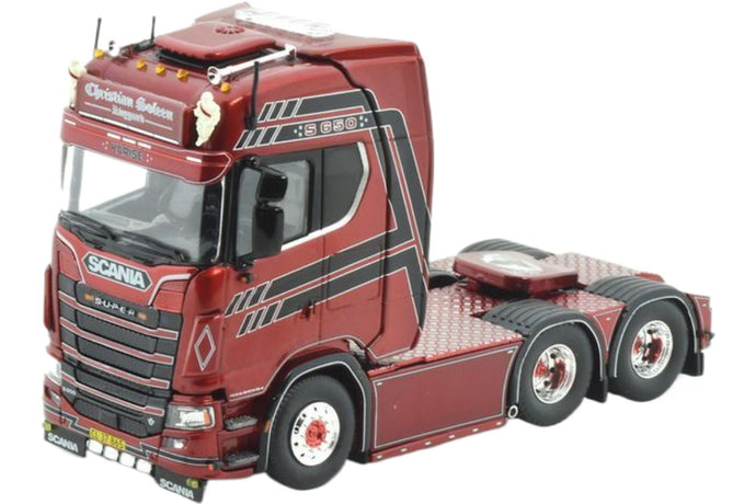 Christian Soleen Scania Next Gen S650V8 Highline 6x2 Sleepas トラクタ / TEKNO 1/50 建設機械模型 工事車両