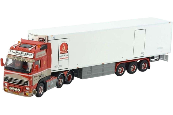 P. Bjarne Andersen Volvo FH16 Globetrotter XL 6x2 冷蔵セミトレーラー 3軸 トレーラー / Tekno 1/50 建設機械模型 工事車両