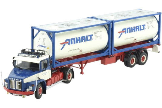 Anhalt Scania 140 Torpedo タンクコンテナトレーラー トレーラー / TEKNO 1/50 建設機械模型 工事車両