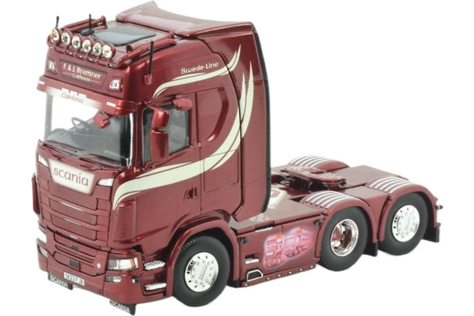 F&J Bremner Scania Next Gen S Highline スリーパス トラック / TEKNO 1/50 建設機械模型 工事車両