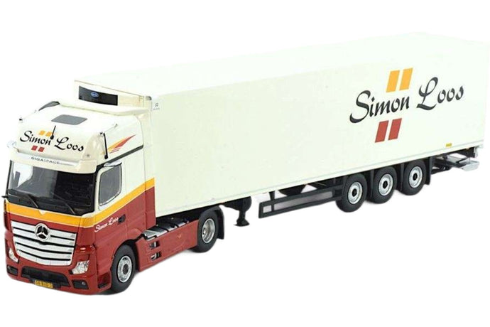 Simon Loos Mercedes Benz Gigaspace 4x2 冷蔵セミトレーラー トレーラー / Tekno 1/50 建設機械模型 工事車両