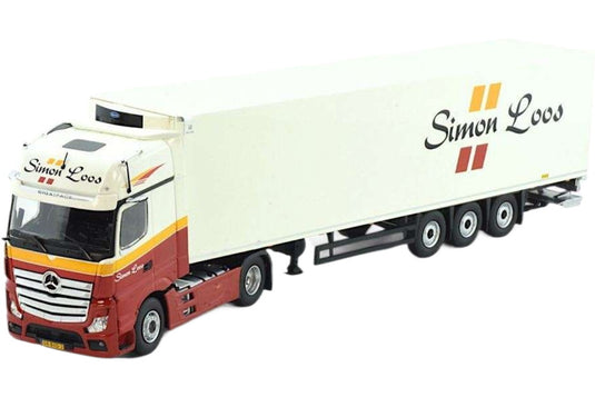 Simon Loos Mercedes Benz Gigaspace 4x2 冷蔵セミトレーラー トレーラー / Tekno 1/50 建設機械模型 工事車両