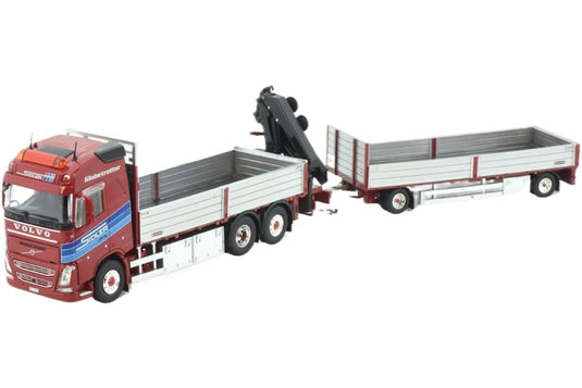 Sidler Volvoボルボ FH04 Globetrotter platform trailerプラットフォームトレーラー トラック 模型 /Tekno 1/50