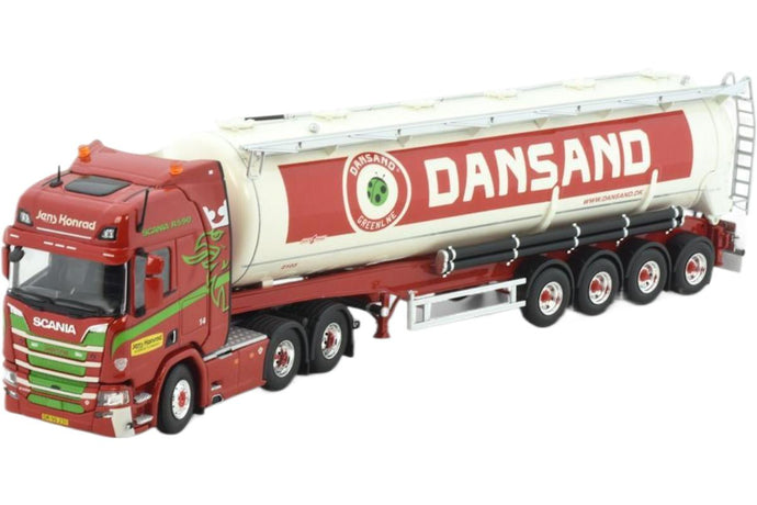Jens Konrad Scania Next Gen R580 Highline 4軸 サイロセミトレーラー / TEKNO 1/50 建設機械模型 工事車両