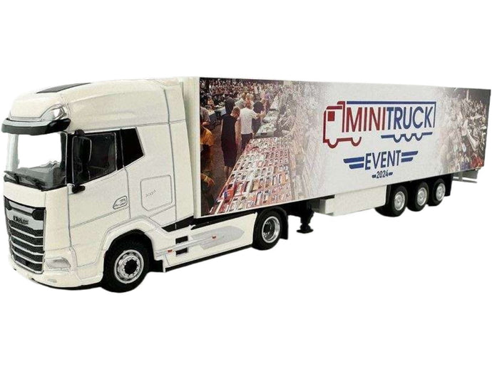 ミニトラック 2024 DAF XG+ 冷蔵セミトレーラー トレーラー / Tekno 1/87 建設機械模型 工事車両
