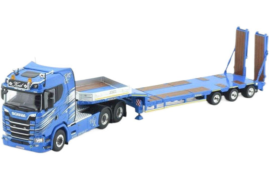 Keil Scania Next Gen Sシリーズ 低床トレーラー 積載車 / Tekno 1/50 建設機械模型 工事車両