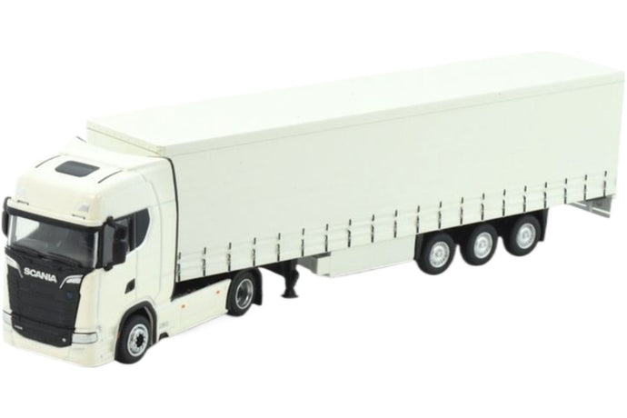 Scania Next Gen S Serie 4x2 3axle ターポリン セミトレーラー / TEKNO 1/87 建設機械模型 工事車両