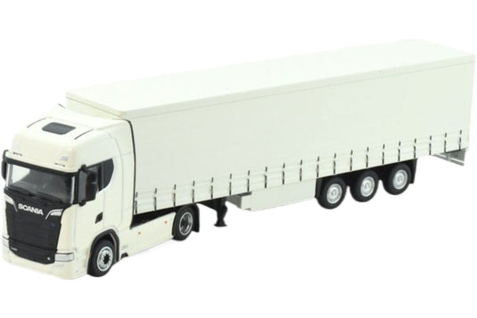 Scania Next Gen S Serie 4x2 3axle ターポリン セミトレーラー / TEKNO 1/87 建設機械模型 工事車両