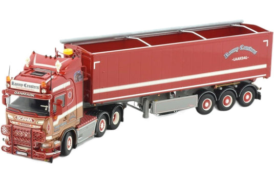 Ronny Ceusters Scania R 6x2 3axle ティッパー セミトレーラー / TEKNO 1/50 建設機械模型 工事車両
