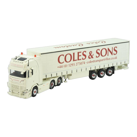 Coles & Sons Grease スカニア Next Gen Sシリーズ ハイライン カーテンサイド セミトレーラー / TEKNO 1/50 トラック模型