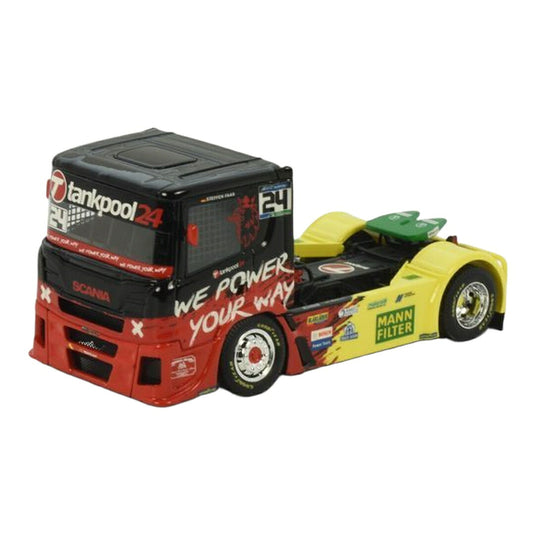 Tankpool24 レーシング スカニア レーストラック / Tekno 1/50 ミニカー トラック模型