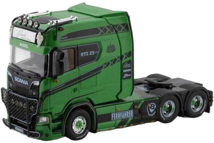 Ruessel トラックショー 2025 Scania Next Gen ロングライン 6x2 / Tekno 1/50 建設機械模型 工事車両