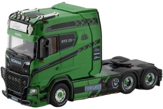 Ruessel トラックショー 2025 Scania Next Gen ロングライン 6x2 / Tekno 1/50 建設機械模型 工事車両