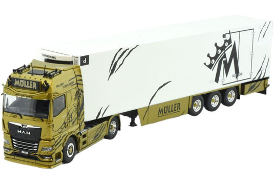 Mueller Golden Commander MAN TGX GX reefer semitrailer冷蔵セミトレーラー トラック 模型 /Tekno 1/50