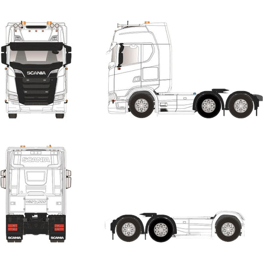 組立キット Scania NGS Highline 6x2 / TEKNO 1/50 ミニカー 模型