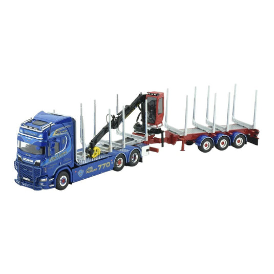 Allan Cartner スカニア Next Gen R770 ハイライン ウッドトランスポーター / Tekno 1/50 ミニカー トラック模型