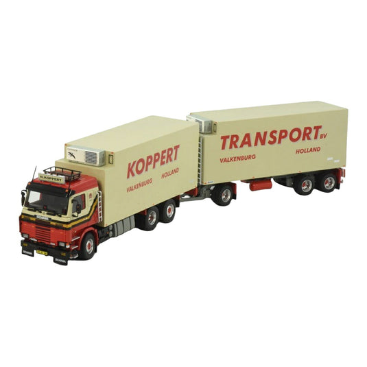 Koppert スカニア 143 Topline 冷凍トレーラー / Tekno 1/50 ミニカー トラック模型