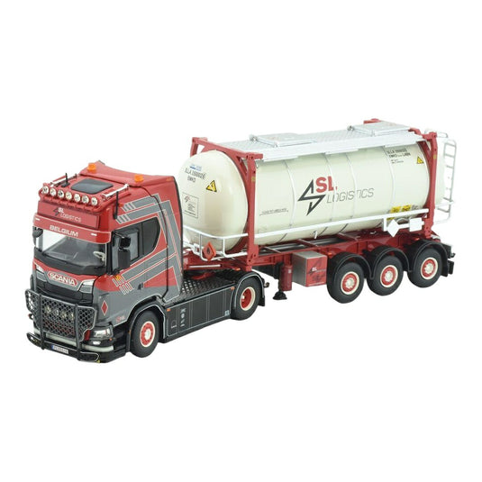 SL Logistics スカニア S530 V8 4x2 タンクコンテナセミトレーラー / Tekno 1/50 ミニカー トラック模型