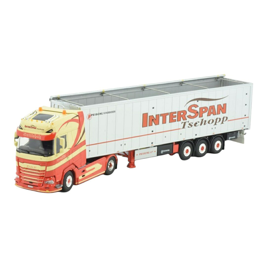 Interspan Tschopp DAF XG+ 3軸 ウォーキングフロアトレーラー 1/50 Tekno テクノ ミニカー トラック模型 ...