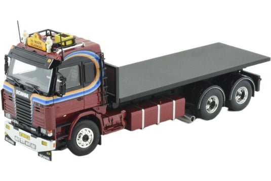 Patrick van der Mark Scaniaスカニア 143 Topline roll off trailerロールオフトレーラー トラック 模型 /Tekno 1/50