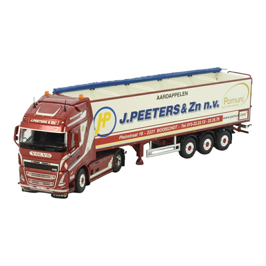 J.Peeters & Zn ボルボ FH05 Globetrotter XL 4x2 ポテトセミトレーラー / Tekno 1/50 ミニカー トラック模型