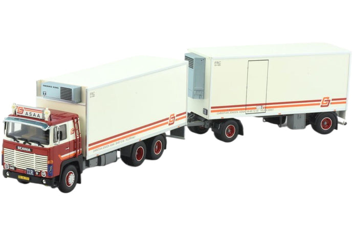 CJ Transport Scania 141 リーファートレーラー トレーラー / TEKNO 1/50 建設機械模型 工事車両