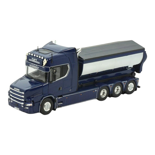 Tuft Customservice AS スカニア Hauber Highline 8x4 フックリフトシステム / Tekno 1/50 ミニカー トラック模型