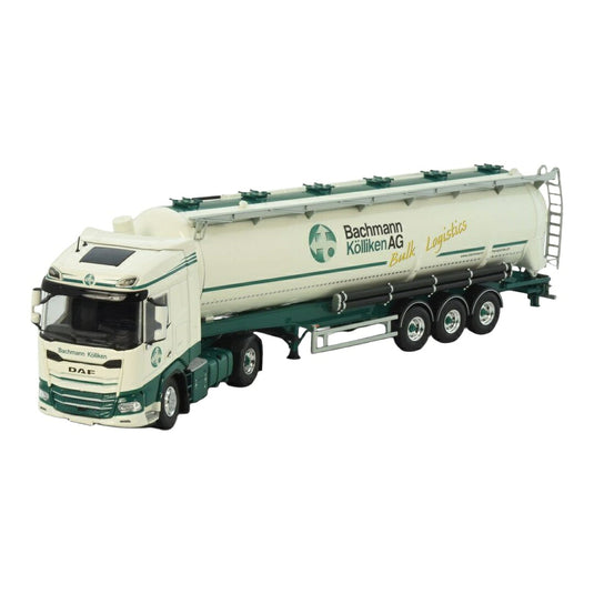 Bachmann DAF XF ティルティングサイロセミトレーラー / Tekno 1/50 ミニカー トラック模型