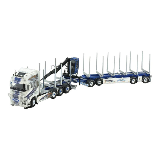 Felle Transport AS ボルボ FH05 Globetrotter XL 4軸 ログトレーラー / Tekno 1/50 ミニカー トラック模型