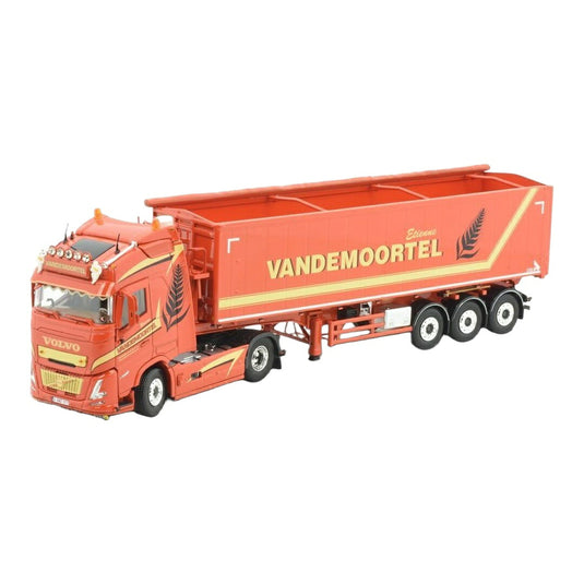 Vandemoortel ボルボ FH Aero Globetrotter ダンプセミトレーラー / Tekno 1/50 ミニカー トラック模型
