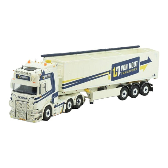 Von Hout Transport スカニア NGR 6x2 Stas ダンプセミトレーラー 3軸 / Tekno 1/50 ミニカー トラック模型