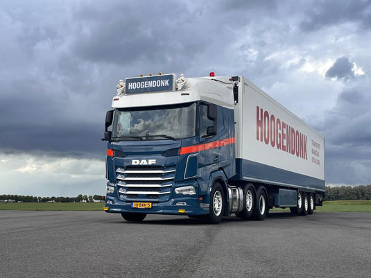 【予約】2026年発売予定 Hoogendonk Transport DAF XF 6x2 冷凍トレーラー ブルー/ホワイト / Tekno 1/50 ミニカー トラック模型