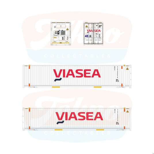 【予約】2026年発売予定 TB Viasea 45ft. 冷凍冷蔵コンテナ ホワイト / Tekno 1/50 ミニカー トラック模型