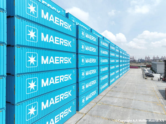 【予約】2026年発売予定 Maersk 40ft. ハイキューブコンテナ ライトブルー / Tekno 1/50 ミニカー トラック模型