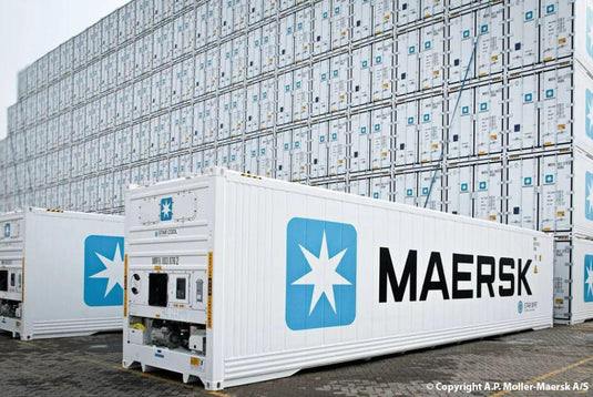 【予約】2026年発売予定 Maersk 40ft 冷凍コンテナ ホワイト / Tekno 1/50 ミニカー トラック模型
