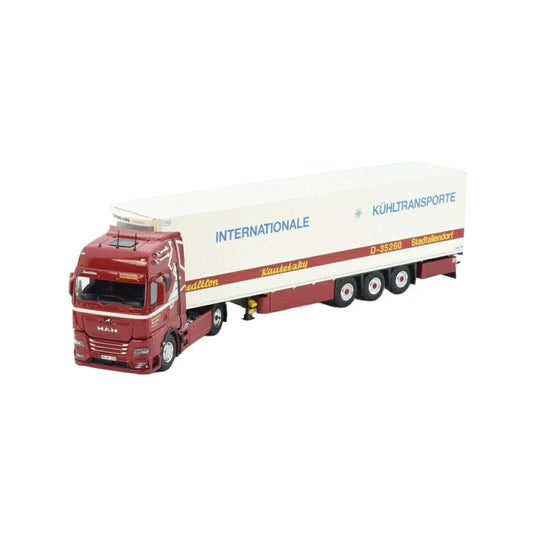 Tekno Kautetzky MAN TGX GX 冷蔵セミトレーラー ZY.TK118-2635 トラック1/50 建設機械模型 工事車両